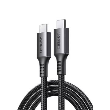 Cablu de date si incarcare UGREEN USB-C to USB-C PD Fast Charging Cable, USB-C la USB-C, 1 m, Negru