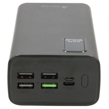 EXTRALINK Baterie externa Extralink EPB-069, ABS, 30000mAh, Fast Charge 22.5W, 5 porturi, Negru