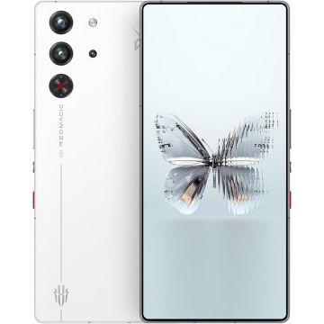 NUBIA Telefon mobil Nubia Redmagic 10 Pro 144Hz Gaming, 12GB RAM, 256GB ROM, Snapdragon 8 Elite, 6.85 1.5K AMOLED Full Screen, FHD+, 50MP Camera, Dual-Sim, Alb