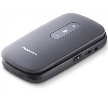 Panasonic Telefon mobil cu clapeta, Panasonic, KX-TU446EXG, ecran de 2.4 inch, 2G, Gri