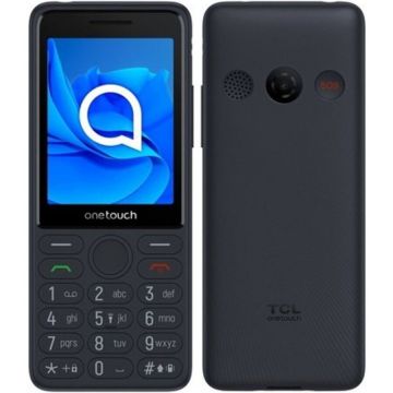 TCL Telefon mobil, TCL, onetouch 4042s 4G, dual sim, independent de card, meniu maghiar, cu buton SOS, andocare, Gri inchis