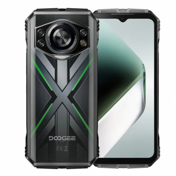 Telefon mobil Doogee S Cyber Pro, Verde, 5G, 6.6 FHD+ 120Hz IPS, AI Foto, 32GB RAM(12GB+20GB extensibili), 512GB ROM, 100MP+8MP+32MP, 20MP Night Vision, Android 14, Helio G100, 10800mAh, Dual SIM