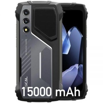 Telefon mobil OSCAL PILOT 1, Negru, 4G, 6.67   HD+, 18GB RAM(6GB + 12GB extensiibili), 256GB ROM, Android 14, MediaTek Helio G81, 15000mAh, IP68 IP69K, Dual SIM