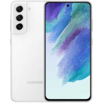 Telefon Mobil Samsung Galaxy S21 FE, Procesor Qualcomm SM8350 Snapdragon 888 5G Octa-Core, Dynamic AMOLED 2X 6.4inch, 8GB RAM, 128GB Flash, Camera Tripla 12 + 8 + 12 MP, Wi-Fi, 5G, Dual SIM, Android (Alb/Non-Eu)