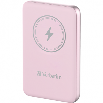 Verbatim Baterie externa Power Bank Verbatim 10.000mAh Charge'n'Go PinkMagnetic Wireless