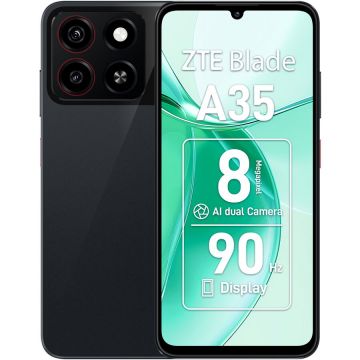 ZTE Telefon mobil ZTE Blade A35, Dual SIM, 2GB RAM, 64GB, 4G, Negru