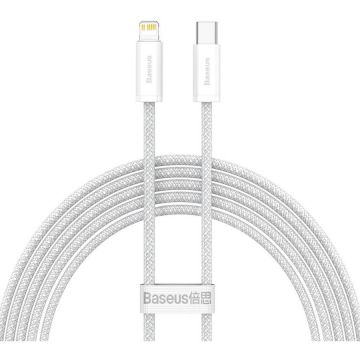 BASEUS CABLU alimentare si date Baseus Dynamic, Fast Charging Data Cable pt. smartphone, USB Type-C la Lightning Iphone PD 20W, braided, 2m, alb