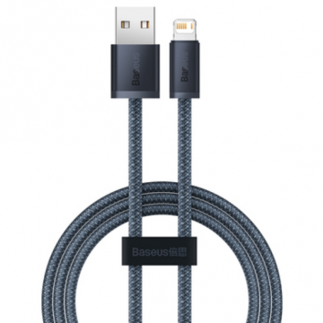 BASEUS CABLU alimentare si date Baseus Dynamic Series, Fast Charging Data Cable pt. smartphone, USB la Lightning Iphone 2.4A, 1m, braided, gri