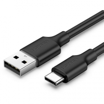 Ugreen CABLU alimentare si date Ugreen, US287, Fast Charging Data Cable pt. smartphone, USB 2.0 la USB Type-C 5V/2A, 0.25m, negru