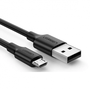 Ugreen CABLU alimentare si date Ugreen, US289, Fast Charging Data Cable pt. smartphone, USB la Micro-USB, nickel plating, PVC, 0.5m, negru