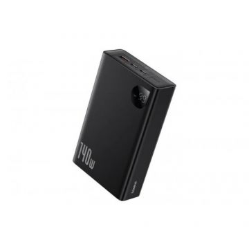 BASEUS Acumulator Extern pentru Laptop, USB, 2x Type-C, 24000mAh, 140W - Baseus Adaman (P10021508113-00) - Black BASEUS Acumulator Extern pentru Laptop, USB, 2x Type-C, 24000mAh, 140W - Baseus Adaman (P10021508113-00) - Black