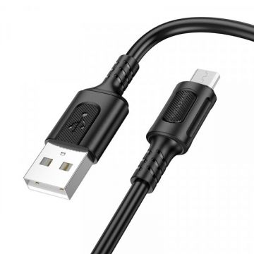 Borofone Cablu Date si Incarcare USB-A - microUSB Borofone BX111 Feliz, 18W, 1m, Negru Borofone Cablu Date si Incarcare USB-A - microUSB Borofone BX111 Feliz, 18W, 1m, Negru