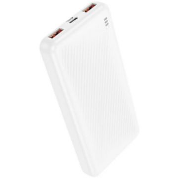 Borofone Power bank Borofone „BJ56”, 10000mAh, 22.5W, 2 x USB, 1 x USB Type-C, 1 x Micro USB, total 2A, alb Borofone Power bank Borofone „BJ56”, 10000mAh, 22.5W, 2 x USB, 1 x USB Type-C, 1 x Micro USB, total 2A, alb
