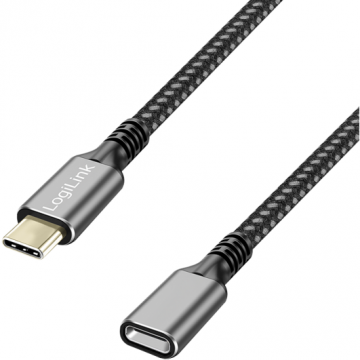 logilink CABLU alimentare si date LOGILINK, pt. smartphone, USB 3.2, USB Gen Type-C (T) la USB Type-C (M), 1m, PD 100W, 2 x ecranat, aluminiu, Negru-gri, CUA0108 (timbru verde 0.08 lei) logilink CABLU alimentare si date LOGILINK, pt. smartphone, USB 3.2, USB Gen Type-C (T) la USB Type-C (M), 1m, PD 100W, 2 x ecranat, aluminiu, Negru-gri, CUA0108 (timbru verde 0.08 lei)