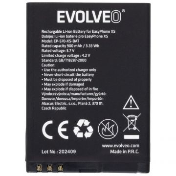 Evolveo Baterie originală EVOLVEO de 900 mAh pentru EasyPhone XS (EP-570) Evolveo Baterie originală EVOLVEO de 900 mAh pentru EasyPhone XS (EP-570)