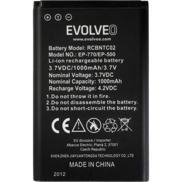 Evolveo Baterie originală EVOLVEO EasyPhone FP/FS, 1000 mAh Evolveo Baterie originală EVOLVEO EasyPhone FP/FS, 1000 mAh