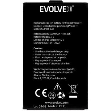 Evolveo Baterie originală EVOLVEO StrongPhone H1, 5000 mAh Evolveo Baterie originală EVOLVEO StrongPhone H1, 5000 mAh