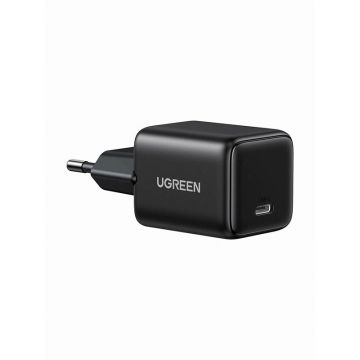 Incarcator rapid retea UGREEN 20W USB-C GaN Fast Charger EU X512, 1 x USB C, Negru Incarcator rapid retea UGREEN 20W USB-C GaN Fast Charger EU X512, 1 x USB C, Negru