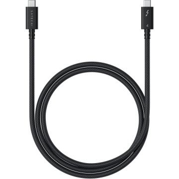 Satechi Satechi Thunderbolt 4 Pro Braided Cable 1m (PD240W,40Gpbs data,8K resolution) - Black Satechi Satechi Thunderbolt 4 Pro Braided Cable 1m (PD240W,40Gpbs data,8K resolution) - Black