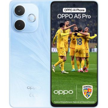 Smartphone Oppo A5 Pro, 256GB, 8GB RAM, Dual SIM, 4G, Tri-Camera, Feather Blue Smartphone Oppo A5 Pro, 256GB, 8GB RAM, Dual SIM, 4G, Tri-Camera, Feather Blue