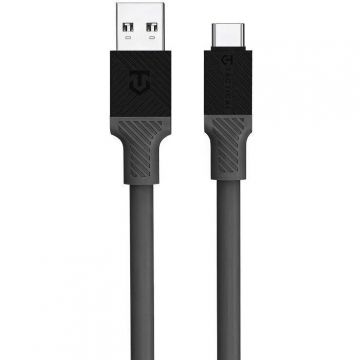 Tactical Cablu de Date Tactical Fat Man USB-A/USB-C 1m, Gri Tactical Cablu de Date Tactical Fat Man USB-A/USB-C 1m, Gri