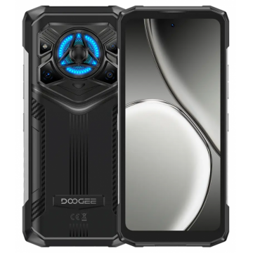 Telefon mobil Doogee Blade 20 Play Argintiu, 5G, 6.6 HD+ IPS, Difuzor 125dB, 50MP+20MP Nightvision+16MP, 32GB RAM(8GB+24GB extensibili), 256GB ROM, Android 15, Dimensity 7050, 10300mAh, 33W, Dual SIM Telefon mobil Doogee Blade 20 Play Argintiu, 5G, 6.6 HD+ IPS, Difuzor 125dB, 50MP+20MP Nightvision+16MP, 32GB RAM(8GB+24GB extensibili), 256GB ROM, Android 15, Dimensity 7050, 10300mAh, 33W, Dual SIM
