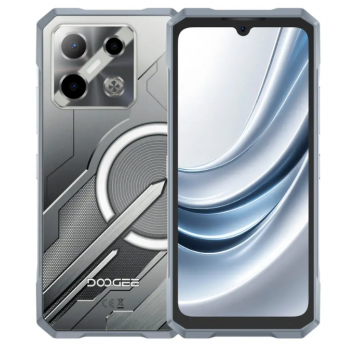 Telefon Mobil Doogee Blade GT Pro, Argintiu, 5G, 6.72 FHD+ IPS LCD 120Hz, Camera AI 100MP, 32GB RAM (12GB + 20GB extensibili), 512GB ROM, Android 14, Dimensity 7025, 5800mAh, 18W, Dual SIM Telefon Mobil Doogee Blade GT Pro, Argintiu, 5G, 6.72 FHD+ IPS LCD 120Hz, Camera AI 100MP, 32GB RAM (12GB + 20GB extensibili), 512GB ROM, Android 14, Dimensity 7025, 5800mAh, 18W, Dual SIM