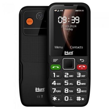 Telefon Mobil iHunt Primo 4G, Negru, Ecran 2.4 QVGA, 48MB RAM, 128MB ROM, Sistem propriu, Radio FM, Lanterna, Bluetooth, 1800 mAh, Dual SIM Telefon Mobil iHunt Primo 4G, Negru, Ecran 2.4 QVGA, 48MB RAM, 128MB ROM, Sistem propriu, Radio FM, Lanterna, Bluetooth, 1800 mAh, Dual SIM