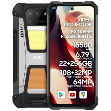 Telefon mobil iHunt Titan Metal P22000 Projector PRO, Dual SIM, 512GB, 22GB RAM, 4G, Silver Telefon mobil iHunt Titan Metal P22000 Projector PRO, Dual SIM, 512GB, 22GB RAM, 4G, Silver