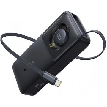 BASEUS Baterie Externa Baseus OS Free2Pull, 10000mAh, 30W, PD, 2 x USB-C, Neagra P10073701123-00 BASEUS Baterie Externa Baseus OS Free2Pull, 10000mAh, 30W, PD, 2 x USB-C, Neagra P10073701123-00