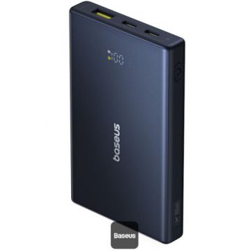 BASEUS Baterie externa Baseus PicoGo Digital Display 10000mAh, 20W, cablu USB-C inclus, 3A, Negru BASEUS Baterie externa Baseus PicoGo Digital Display 10000mAh, 20W, cablu USB-C inclus, 3A, Negru