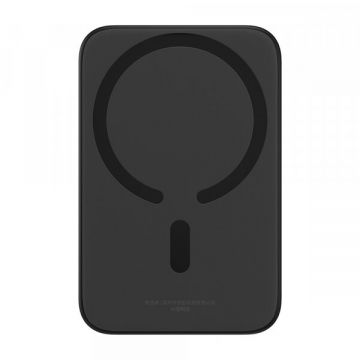 BASEUS Baterie Externa Wireless Baseus Mini Air, 6000mAh, 20W, PD + FQI, 1 x QI - 1 x USB-C, Neagra P10059002113-00 BASEUS Baterie Externa Wireless Baseus Mini Air, 6000mAh, 20W, PD + FQI, 1 x QI - 1 x USB-C, Neagra P10059002113-00