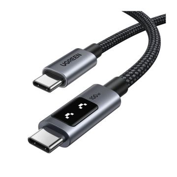 Cablu de date si incarcare rapida UGREEN Uno USB-C to USB-C PD Fast Charging Cable, Negru, 1 m Cablu de date si incarcare rapida UGREEN Uno USB-C to USB-C PD Fast Charging Cable, Negru, 1 m