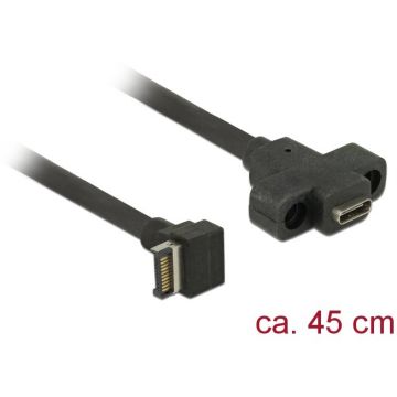 Delock Delock Cable USB Key A 20Pin-Type-C(F) 3.1 45CM Panel Mount Delock Delock Cable USB Key A 20Pin-Type-C(F) 3.1 45CM Panel Mount