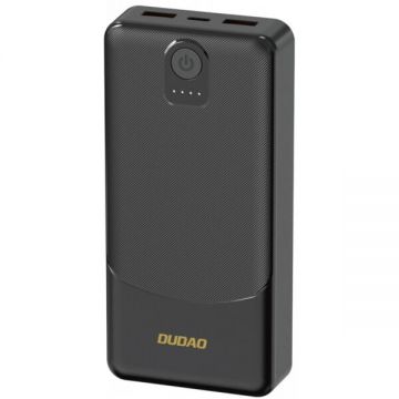 Dudao Baterie Externa Dudao K10, 10000mAh, 12W, 2 x USB-A, Neagra Dudao Baterie Externa Dudao K10, 10000mAh, 12W, 2 x USB-A, Neagra