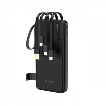Dudao Baterie Externa Dudao K11, 10000mAh, 10W, 1 x Lightning - 1 x microUSB - 1 x USB-A - 1 x USB-C, Neagra Dudao Baterie Externa Dudao K11, 10000mAh, 10W, 1 x Lightning - 1 x microUSB - 1 x USB-A - 1 x USB-C, Neagra