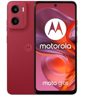 Motorola Telefon mobil Motorola moto g05, 6.67 inch, Dual SIM, 256GB, 8GB RAM, 5200 mAh, 4G, Plum Red Motorola Telefon mobil Motorola moto g05, 6.67 inch, Dual SIM, 256GB, 8GB RAM, 5200 mAh, 4G, Plum Red