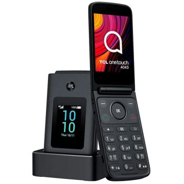 TCL Telefon mobil pliabil OneTouch 4043, Dual SIM, 3.2,4G, 42 MB RAM, 128 MB, Gri Inchis TCL Telefon mobil pliabil OneTouch 4043, Dual SIM, 3.2,4G, 42 MB RAM, 128 MB, Gri Inchis