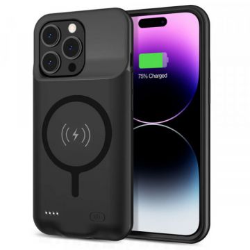 techsuit Baterie Externa Tip Husa Wireless Techsuit Power Pro Battery pentru Apple iPhone 15 Pro, 7000mAh, Neagra techsuit Baterie Externa Tip Husa Wireless Techsuit Power Pro Battery pentru Apple iPhone 15 Pro, 7000mAh, Neagra