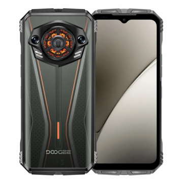 Telefon mobil Doogee S Punk Pro, portocaliu, 4G, ecran 6.6 FHD+ IPS 90Hz, 20GB RAM (8GB+12GB extins), 512GB ROM, camera AI de 50MP, Unisoc T7280, Android 14, baterie de 10800mAh, 33W, NFC, Dual SIM Telefon mobil Doogee S Punk Pro, portocaliu, 4G, ecran 6.6 FHD+ IPS 90Hz, 20GB RAM (8GB+12GB extins), 512GB ROM, camera AI de 50MP, Unisoc T7280, Android 14, baterie de 10800mAh, 33W, NFC, Dual SIM