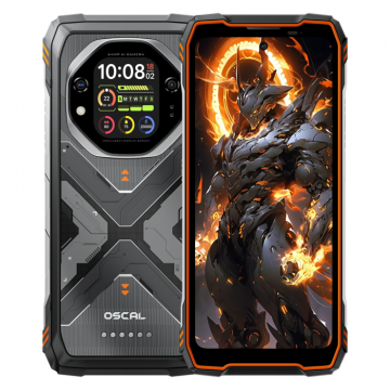 Telefon mobil Oscal Tank 1, Portocaliu, 5G, 6.78   IPS, 32GB RAM (16GB + 16GB Extensibili), 512GB ROM, DokeOS 4.2, Dimensity 7050, Ecran spate 2.01  , Night Vision, NFC, AI Apps, 20000mAh, 55W, Dual SIM Telefon mobil Oscal Tank 1, Portocaliu, 5G, 6.78   IPS, 32GB RAM (16GB + 16GB Extensibili), 512GB ROM, DokeOS 4.2, Dimensity 7050, Ecran spate 2.01  , Night Vision, NFC, AI Apps, 20000mAh, 55W, Dual SIM