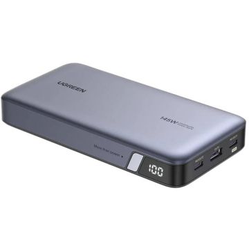 Ugreen Baterie externa Ugreen 25.000 mAh, 145W, USB-C USB-A, Gri Ugreen Baterie externa Ugreen 25.000 mAh, 145W, USB-C USB-A, Gri