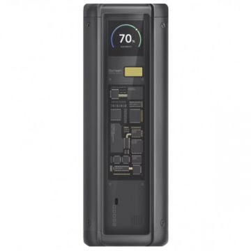 Xiaomi Baterie Externa Xiaomi HyperCharge, 25000mAh, 212W, QC + PD, 1 x USB-A - 2 x USB-C, Neagra BHR9970GL Xiaomi Baterie Externa Xiaomi HyperCharge, 25000mAh, 212W, QC + PD, 1 x USB-A - 2 x USB-C, Neagra BHR9970GL